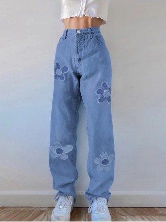 Blue denim pants