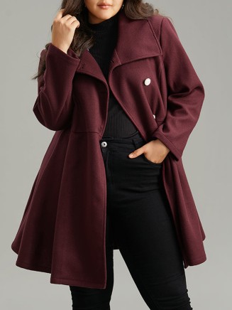 Burgundy a waist jacket